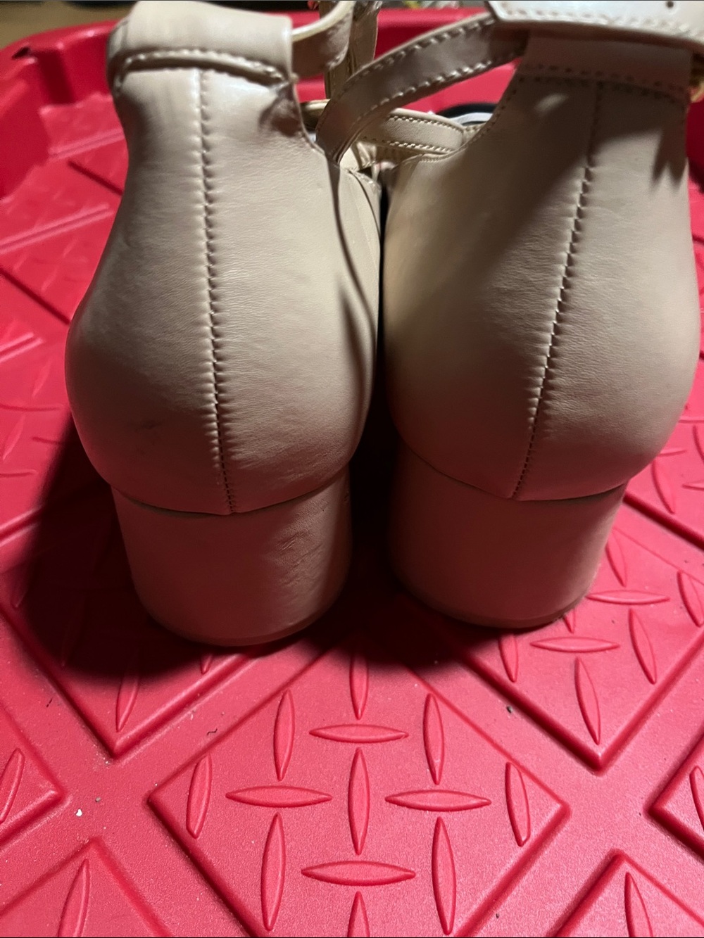 Torrid Beige and Black Ankle-Strap Cap Toe Flats SZ 13WW. Worn once to a wedding - Picture 2 of 5
